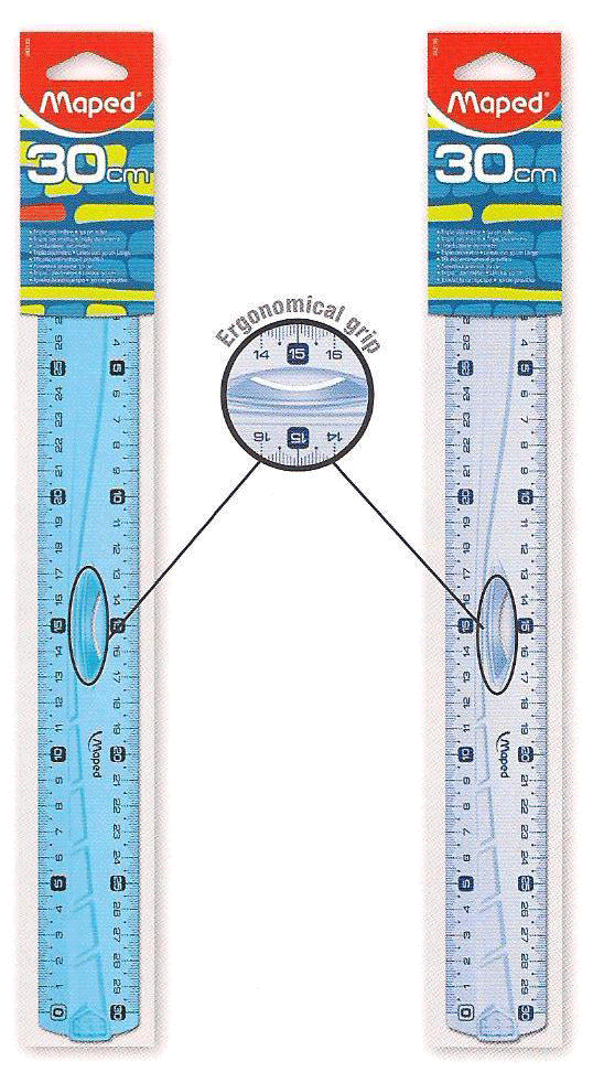GEOMETRIC SERIE 20/30 cm rulers